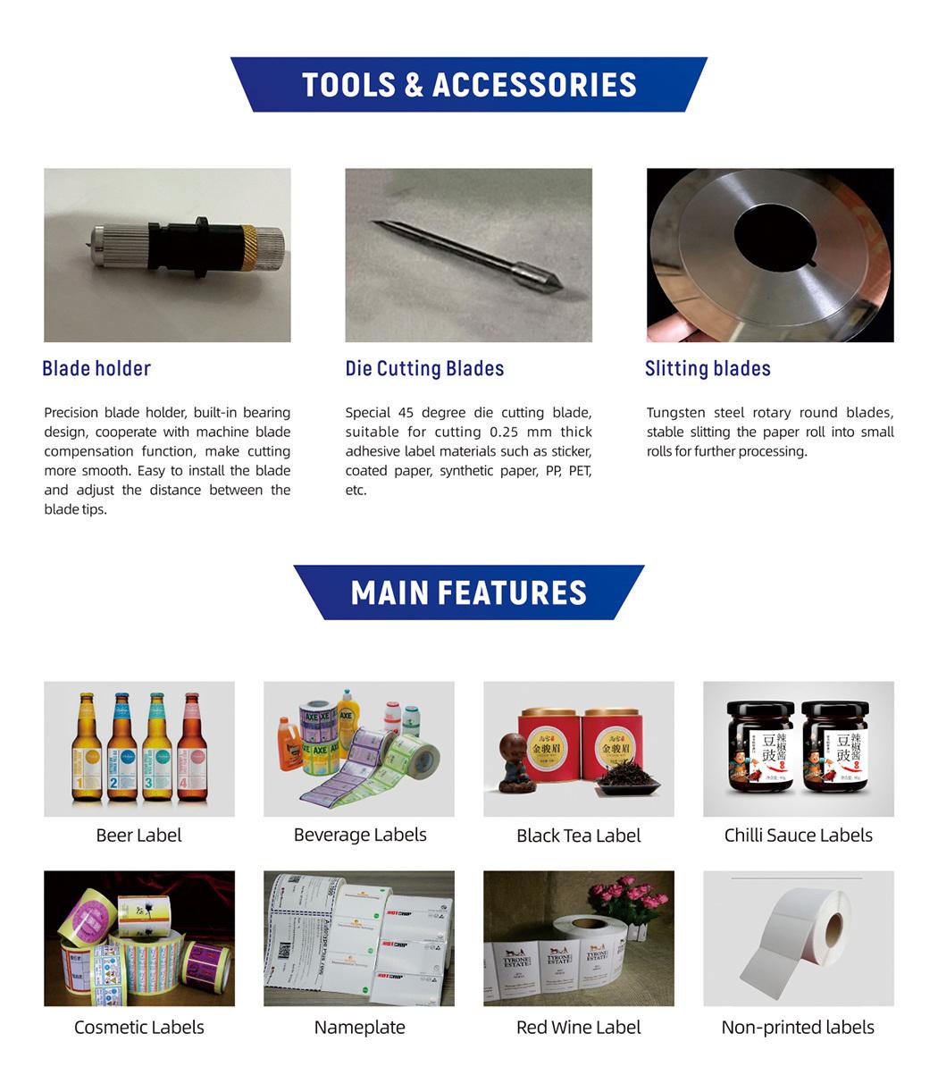 Paper Label Cutter with Slitter Die Cutting Machine