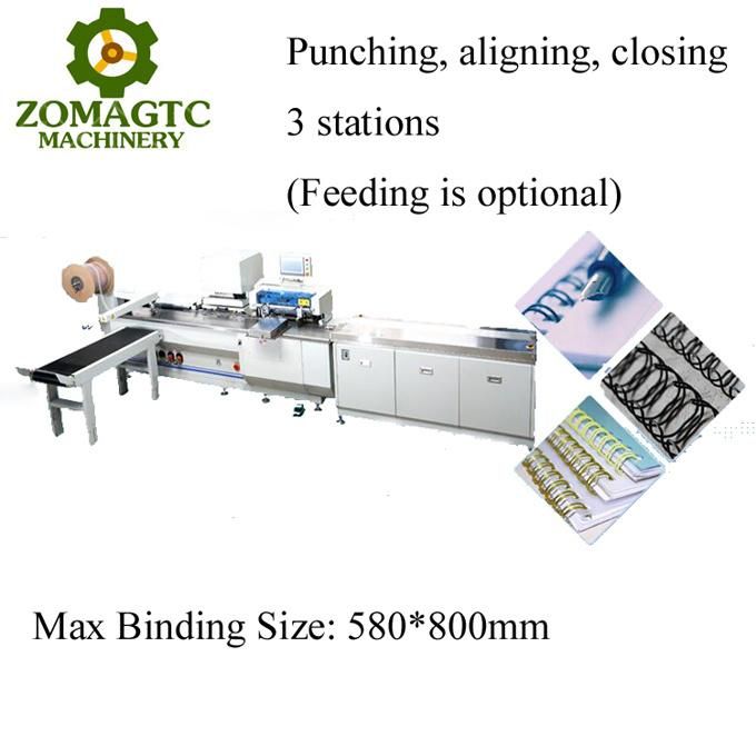 Semi Automatic Double Loop Wire Spiral Coil Book Binding Machine