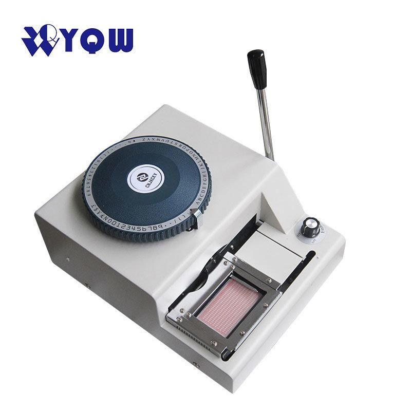 Hot Sale PVC Card Press Machine 68/72 Letter Hot Foiling Stamping Machine for ID VIP Gift Card Embosser