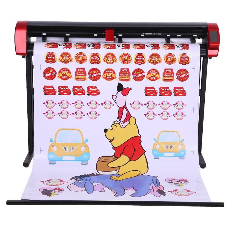 Plotter Machine 1350mm Printing Sticker Cutter Real Camera Vinyl Auto Contour Cutting Auto Contour Cut USB Udisk Touch Screen 1750mm 72cm