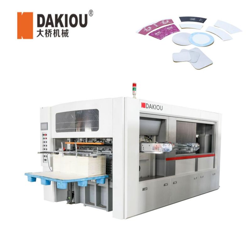 Fast High Speed Full Automatic Popular Paper Cup Fan Card Roll Die Cutting Machine