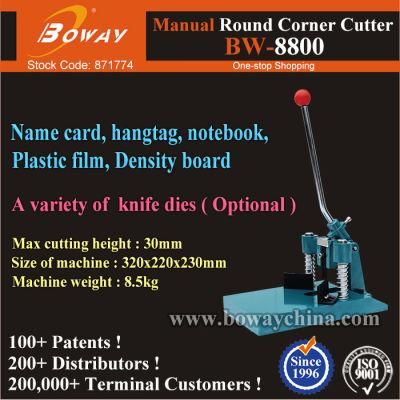 Graphicshop 30mm Cut Height Hand Operated Manual Paper Sheets Round Corner Cutter