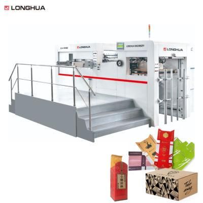 0.1-2.0mm Plastic PVC/PP/Pet Usage Automatic Punch Creasing Kiss Die Press Cutting Machine of 1080 Size