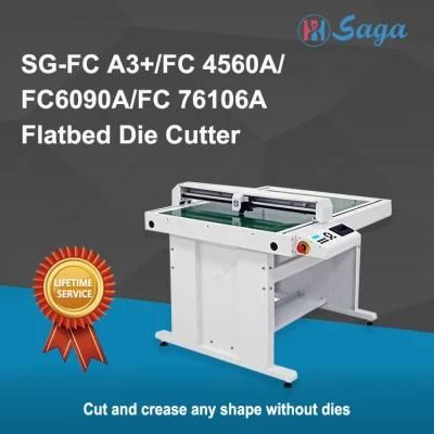 Saga Cut and Crease Contour Sample Kiss Cut Flatbed Cutting Film for Package Proofing Plotter Die Cutter (FC6090A)