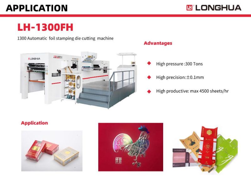 China Famous Manufacturer Automatic Fully Die Cutting Cut Cutter Foil Hot Press Stamping Machine