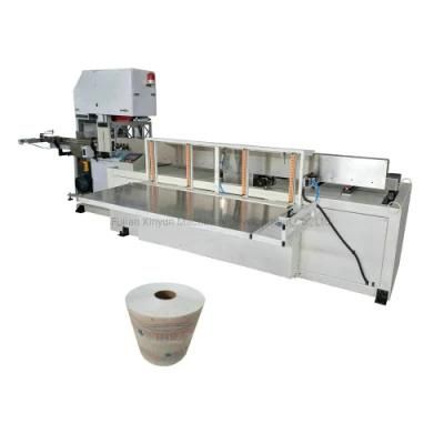 High Speed Maxi Roll Tissue Paper Band Saw Cutting Machine