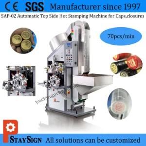 Sap-02 High Speed Automatic Hot Stamping Machine for Bottle Lid