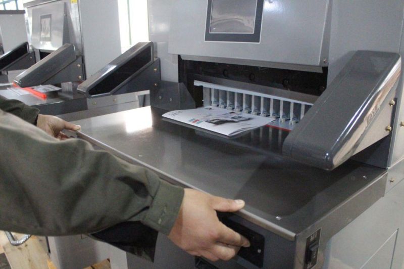 Full Automatic Paper Cutting Machine with High Quality Guillotine H520TV7 520mm
