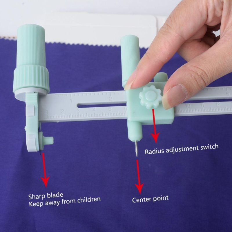 Tailoring Circle Cutter for Paper and Fabric Round Cutting Knife