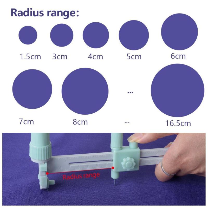 Tailoring Circle Cutter for Paper and Fabric Round Cutting Knife