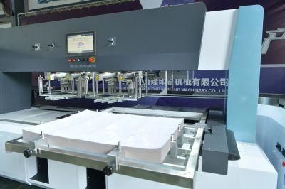 Automatic Waste Paper Blanking Machine After Die Cutting Box Stripping Collecting with Manipulator 90&deg; Conveyor (1020)