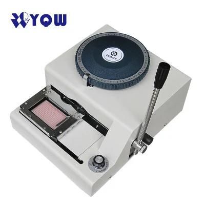 Hot Sale Manual Operate PVC ID Card Embosser and Letter Word Printer for Plastic Card