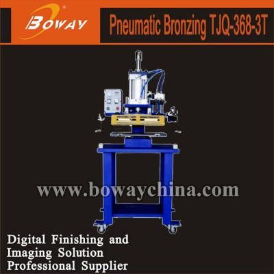Tjq-368-3t Pneumatic Hot Stamping Machine for Paper Leathers Plastic Cements Hard Rubbers PVC