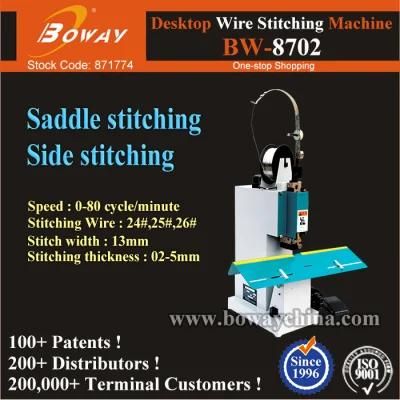 24# 25# 26# Booklet Copy Shop Print House Wire Side Flat Saddle Folding Stitching Binding Machine