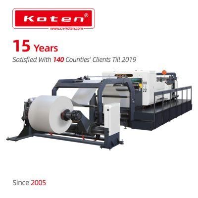 High Speed Kraft Paper Sheeting Sheet Cross Cutting Machine