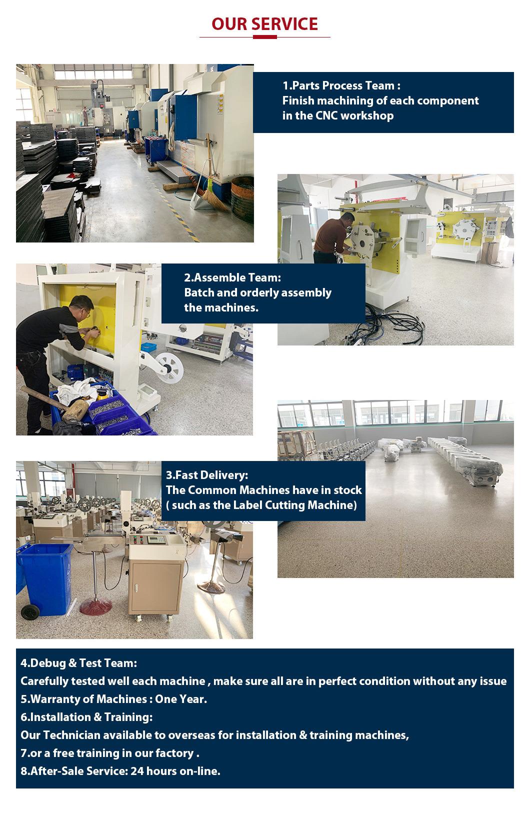 Jc-3080 High Speed Garment Nylon Tape Ultrasonic Label Cutting Machine for Woven Fabric Labels, Polyester Satin Ribbon, Textile Cloth Wash Care Label Cutter