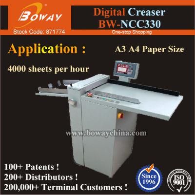 4000sheets/H Digital A3 A4 9 Llines Creaser Perforator Machine