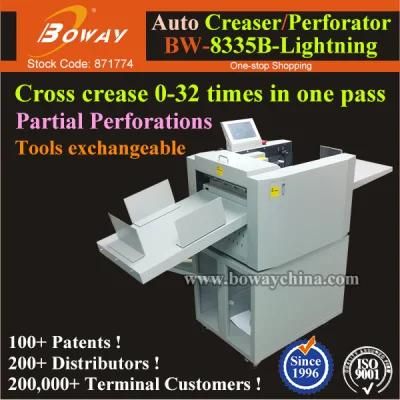 Book Paper Soft Cover Automatic Paper Auto Kiss-Cut Creaser Perforator Creasing Perforating Machine
