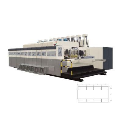 Hot Sales Chain Feeder 2 Color Printing Slotting Die Cutting Machine for Corrugated Paperboard