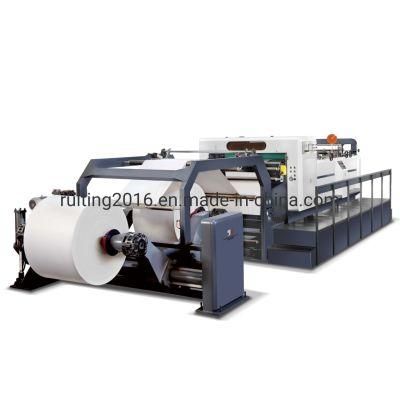 Rtchm-1400 Sale Paper Plastic Complex Material Two Rotary Cutting Roll to Sheet Cutting Machine