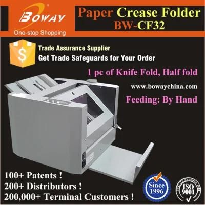 1200 Sheets/H A4 A3 Size Paper Crease Half Folder Manual Feeding Office Folding Machine