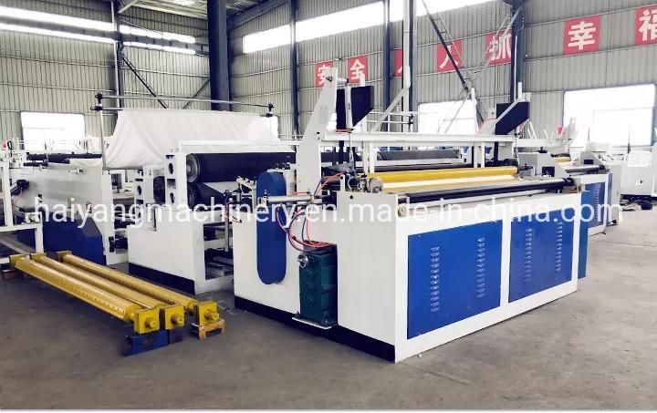Automatic Core Pulling Roll Slitting Rewinder Tissue Paper Cutting Machine