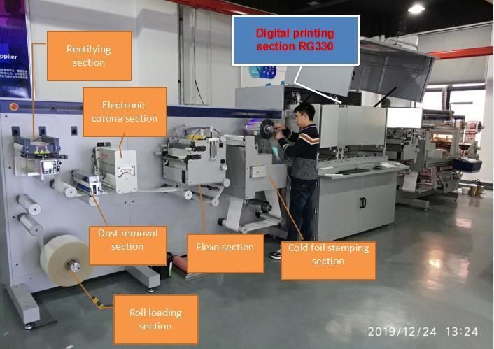 Digispark Digital Label Foil Stamping and Varnishing Printing Machine