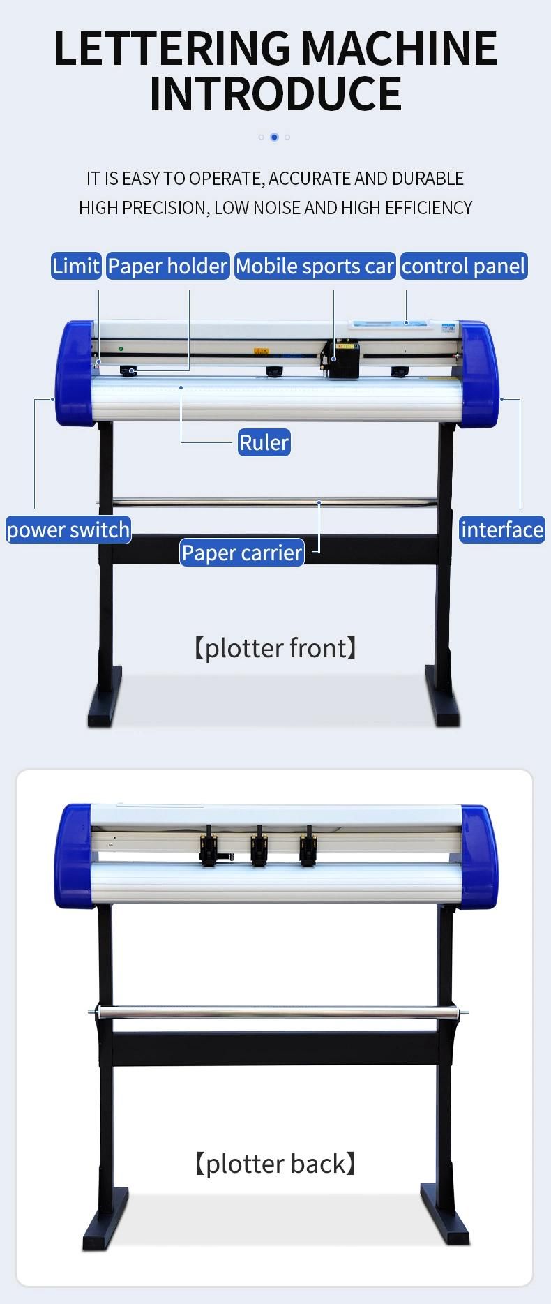 Camera Computer Full Automatic Edge Inspection Lettering Machine Engraving Machine H880 Type Die Cutting Plotter