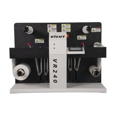 Vr240 Roll Label Die Cutter Blank Label Die Cutting Machine /Roll to Roll Sticker Cutter/Label Cutter Machine