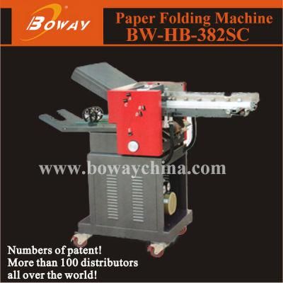 Boway 28000sheets/Hour Auto Industrial A4 Paper Folder Folding Machine with Counter 382sc