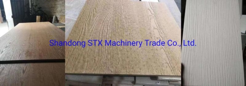 Wood Texture Grain Heat Transfer Press Machine Hydraulic Embosser with Rollers
