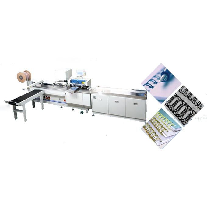 Semi Automatic Double Loop Wire Spiral Coil Book Binding Machine