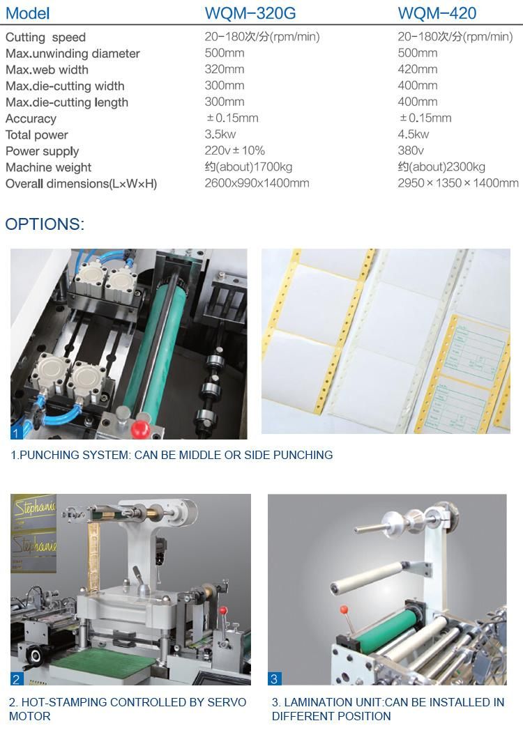 High Efficiency Adhesive Label Die Cutting Machine