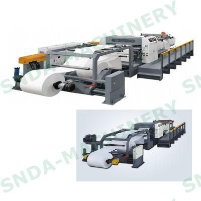 Rotary Blade Two Roll Reel Paper to Sheet Sheeting Machine China Factory