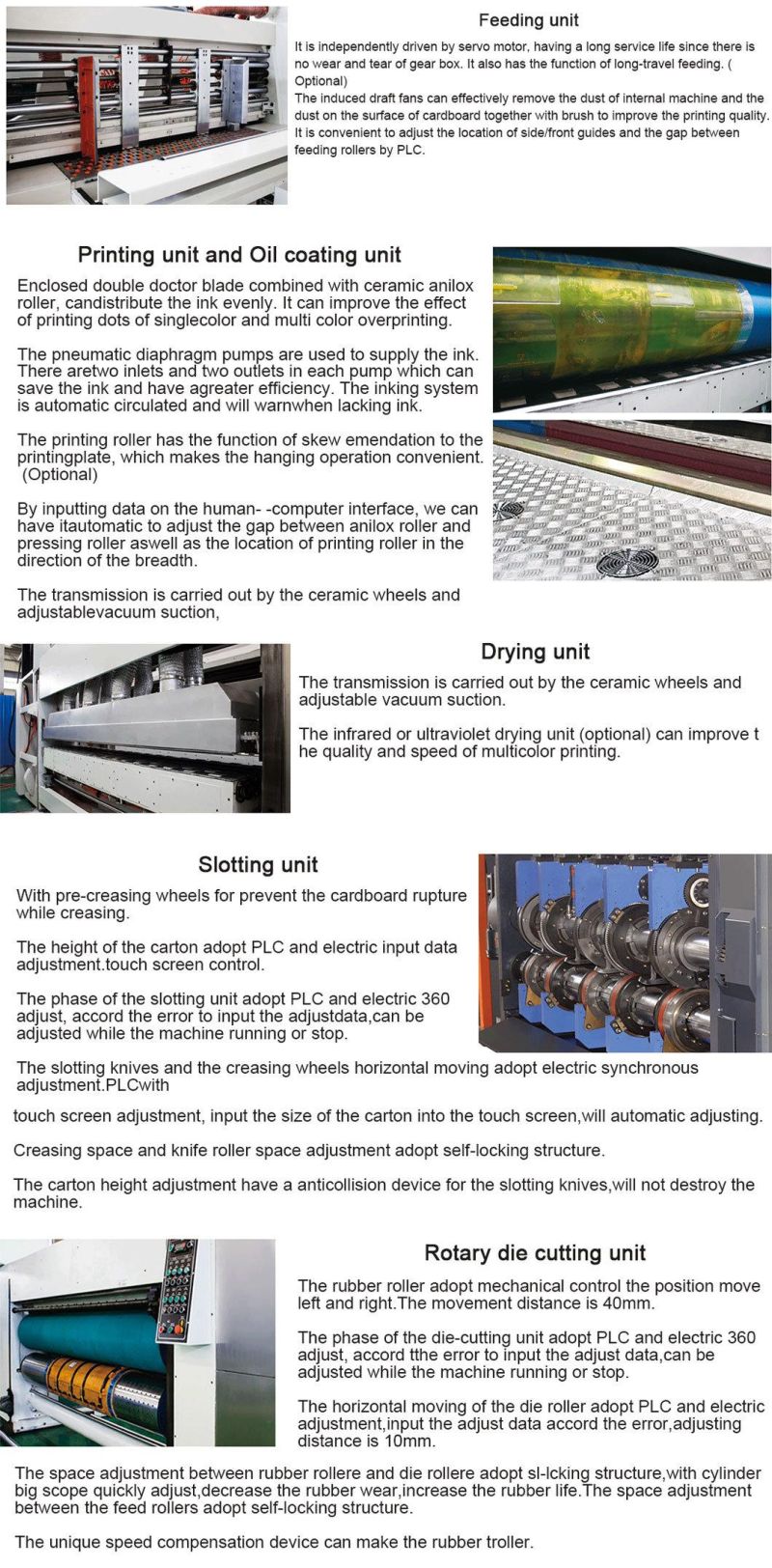 High Speed Flexo Printer Slotter Die Cutting Carton Printing Machinery