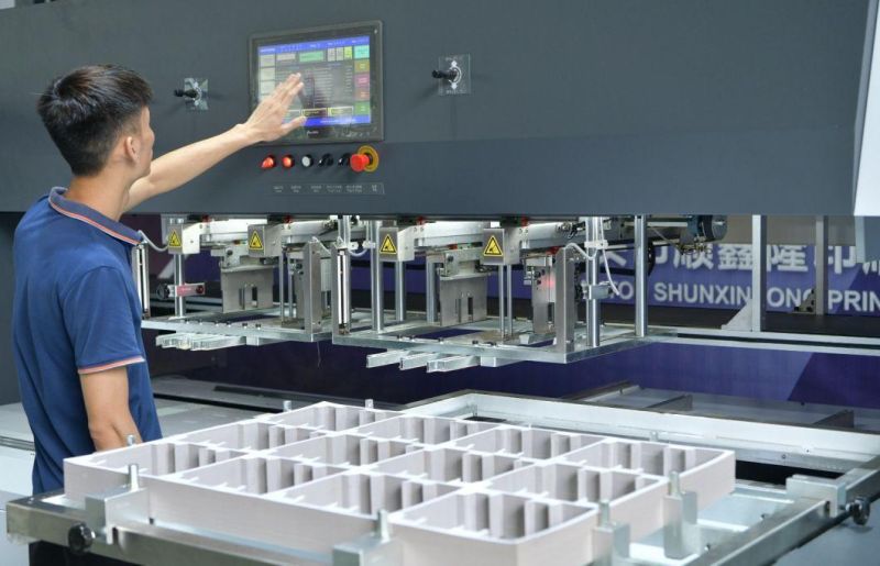 High Efficiency Intelligent Double Head Stripping Machine with Manipulator and 90° Corner After Die Cutting Carton Corrugated Box Making
