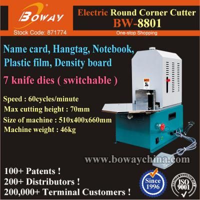 7 Cutting Dies Electric Hangtag Corner Rounder Cutter