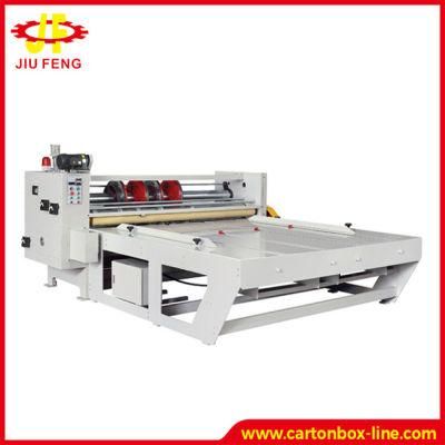 Two Colors Chain Feed Type Semi-Automatic Rotary Slotting and Corner Cutting Machine