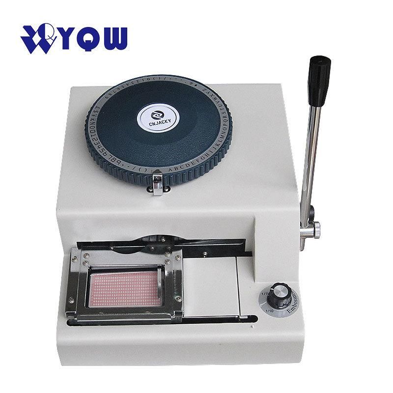 Hot Sale PVC Card Press Machine 68/72 Letter Hot Foiling Stamping Machine for ID VIP Gift Card Embosser