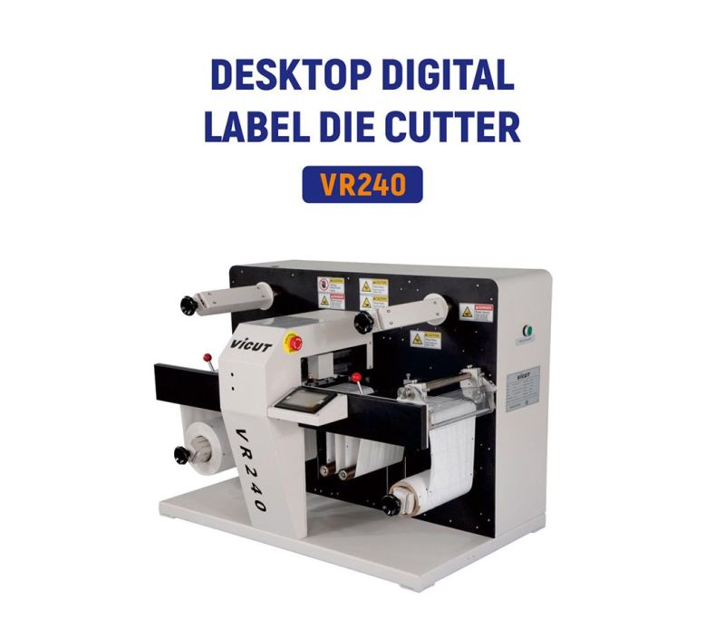 Vicut 240 Digital Roll to Roll Rotary Label Die Cutter / Label Die Cutting Machine