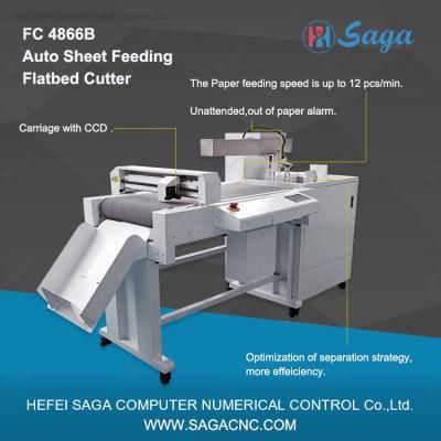Automatic Feeding Camera Die Cutter Plotter for Kiss or Full Cutting and Creasing Cardboard Labels Stickers