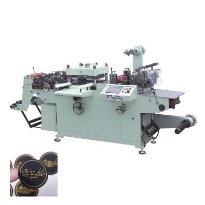Rtmq-320 Auto Flat Bed Adhesive Label Sticker Paper Roll to Roll Kiss Die Cutting Machine with Hot Stamping/Punching/Laminating