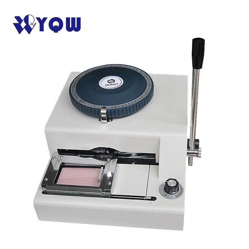 Hot Sale PVC Card Press Machine 68/72 Letter Hot Foiling Stamping Machine for ID VIP Gift Card Embosser