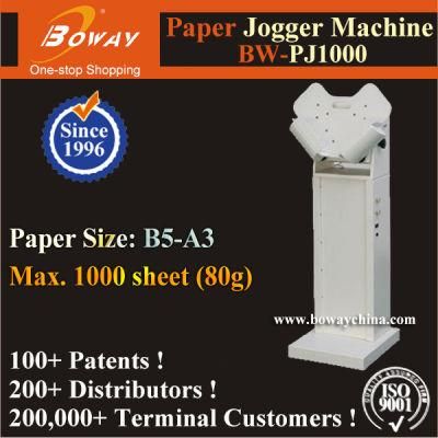 1000 Sheets B5 to A3 Size Electric Paper Sheets Jogger Machine (BW-PJ1000)