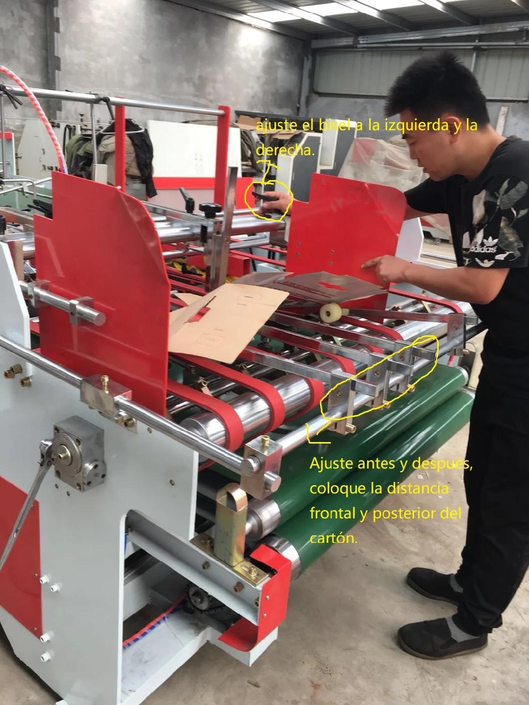 Crash Lock Folder Gluer Semi Automatic