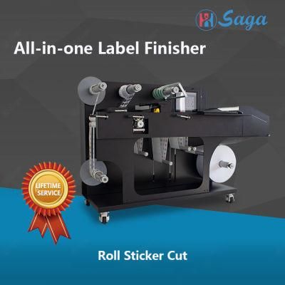 Intelligent Saga Automatic Multi-Purpose Label Trimmer Rotary Sticker Cutter