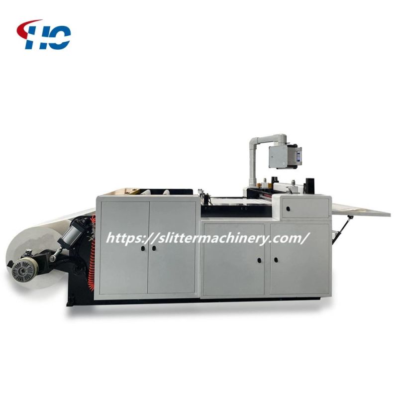 Adhesive Label Roll to Sheet Cutting Machine