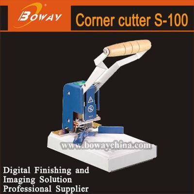Boway Mini Small Size Office Manual Hand Operation 6 Dies Round Corner Cutter Paper Sheets