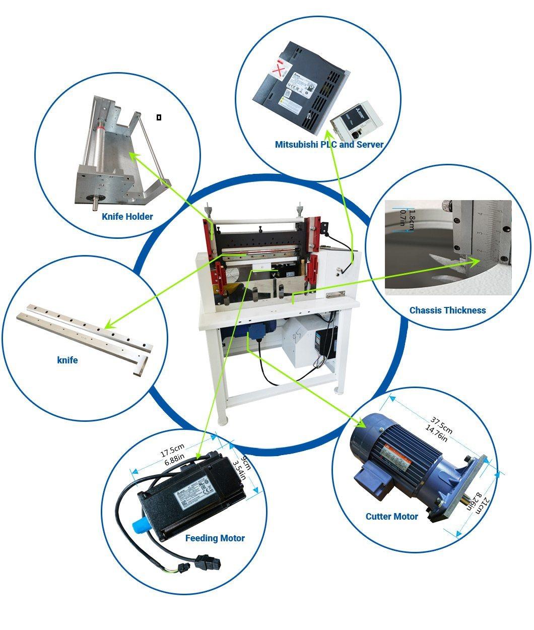 Electric Industrial Auto Sheet Cutting Machinery Metal Foil Cutter Machine