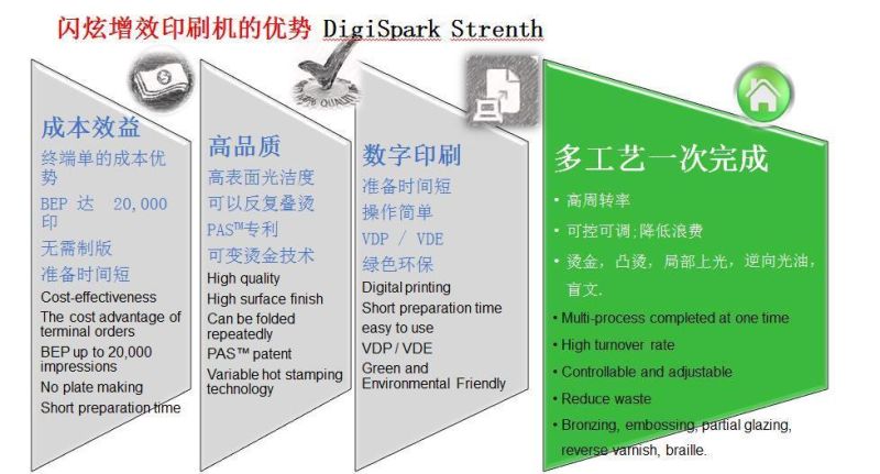 Digispark Digital Label Foil Stamping and Varnishing Printing Machine